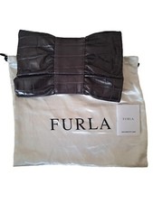 Borsa Pochette Furla - Pelle Imitazione Croco - Prugna/Viola - Nuova - Autentico