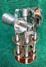 Bar Cocktail Drink Mixing Tool Set Stainless and Copper 5 Piece Li Mulino