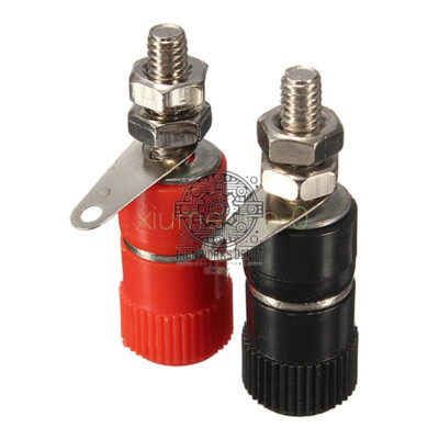 4PCS 4mm JS-910B Banana Plug Jack Socket Female Binding Post for Speaker Audio