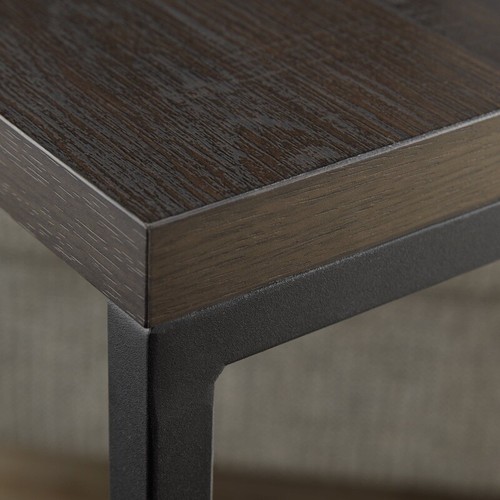 C-Shape Side /End Table Metal Frame Space Saving Storage Laptop Tray Family Room - Picture 5 of 10