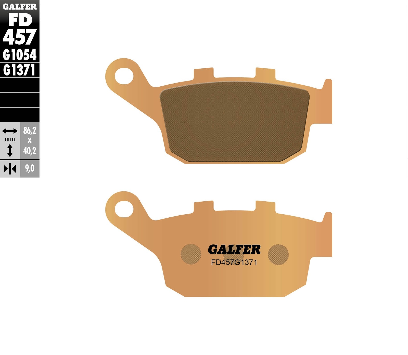 Plaquettes de frein KH496 métal frité, sécurité maximale en virage pour Suzuki Gladius