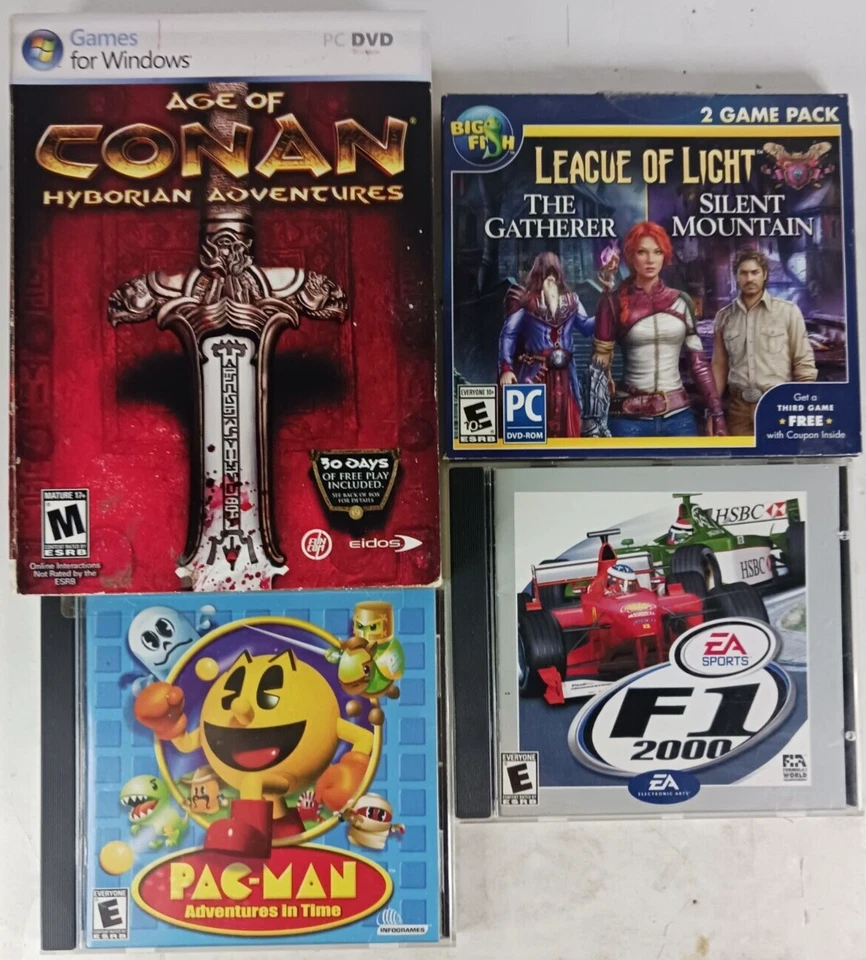 PC Games Lot Of 13 From The 2000s-10s Scrabble Plus Pacman Sniper 2 Wildstar F1 - Image 2 of 4