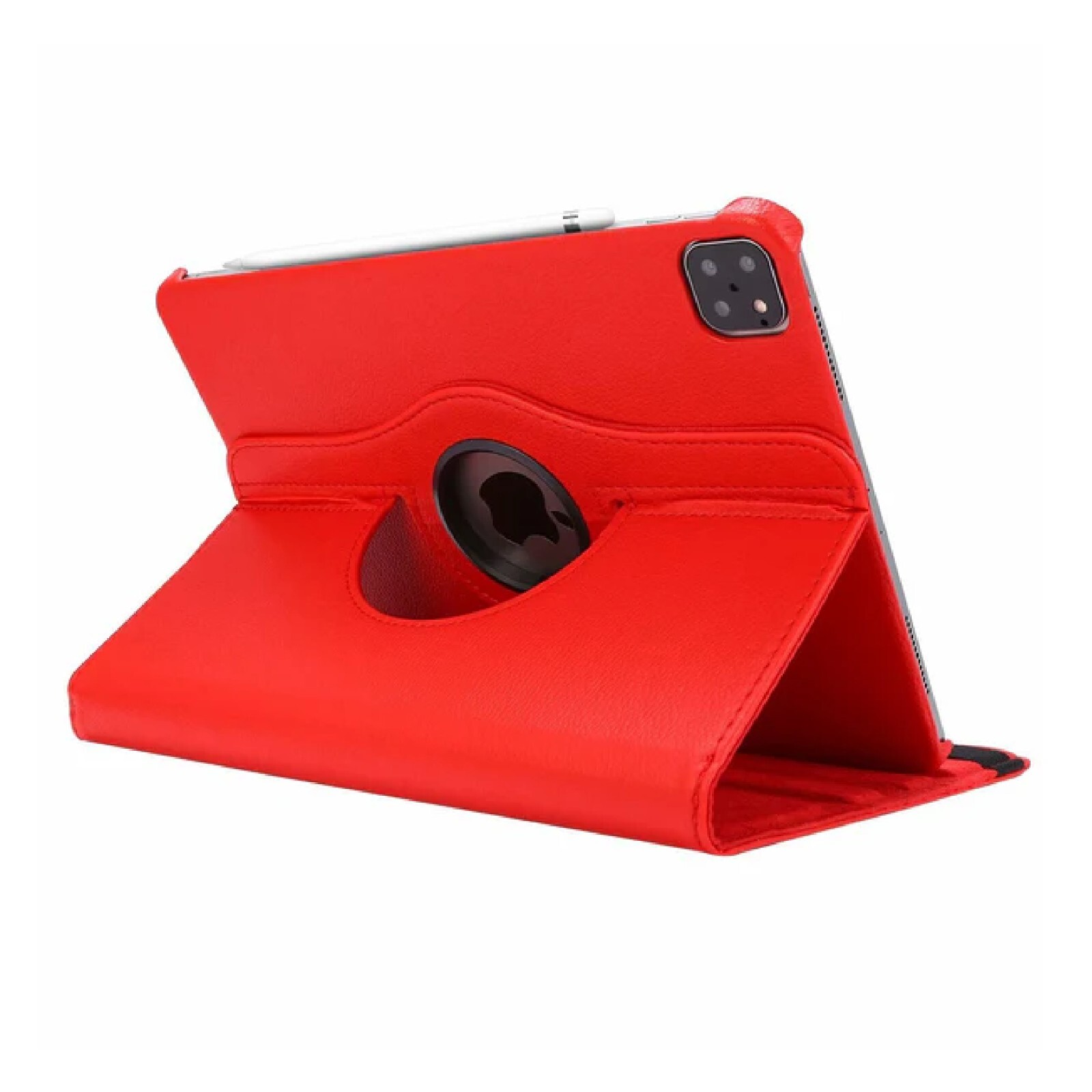 Coque rotative 360 iPad Air 13 2024 avec support multi-angles rouge vif - 2