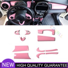 Car Interior Moulding Decor Cover Kit For Mini Cooper F56 2014-2021 Bright Pink
