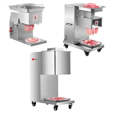 VEVOR Meat Cutting Machine 500KG/H Commercial Meat Cutter Meat Slicer 3mm Blade