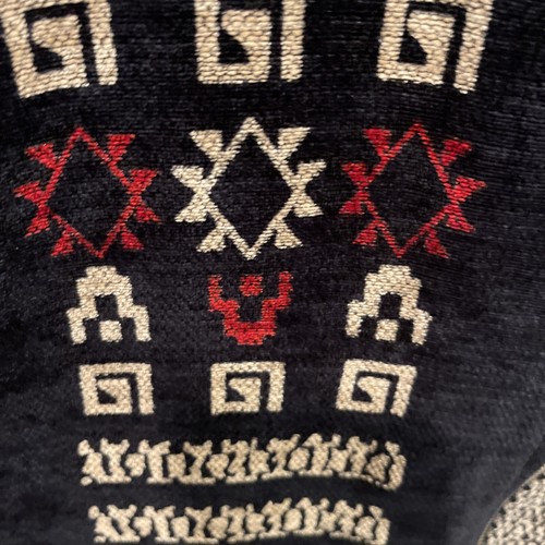 Vintage Southwestern Aztec Chenille Full Zip Chicos Design Jacket Size 2 M-L - Picture 4 of 11