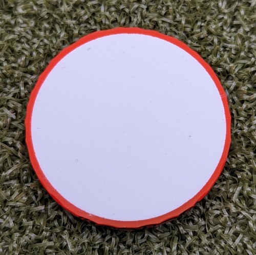Callaway Supersoft Golf Ball Marker Cross Section Matte Orange - Picture 3 of 4