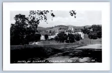 Clearlake California CA Hotel At Lucerne Real Photo Postcard RPPC 1950s