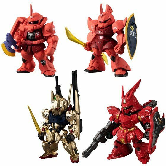 GUNDAM CONVERGE 55個set/超レア　希少品 NEW Bandai FW GUNDAM CONVERGE:CORE Red Comet Figure 4 type