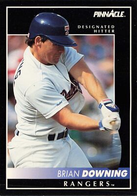 Brian Downing 1992 Pinnacle #368 Texas Rangers