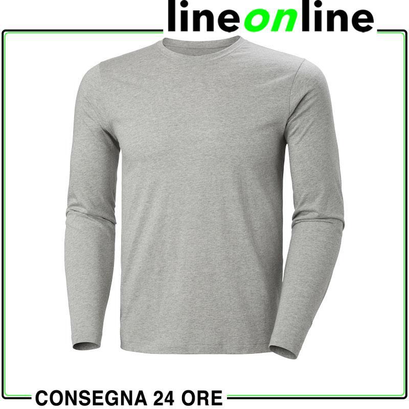 Maglietta da lavoro Helly Hansen Classic Longsleeve 79169-Grigio-XL