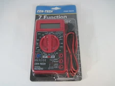 32" LEADS Cen-tech 7 Function Digital Multimeter Tool LCD #98025