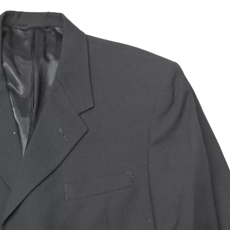 De Colección Kenneth Cole 41L 42L 32x32 HECHO EN EE. UU. Negro 100% Lana Hombres Chaqueta Pantalones Traje Foto 2 de 4