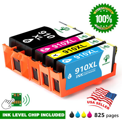HP 910XL 4-Pack Ink Cartridges – Genuine Black & Color Set For OfficeJet Pro 8028 & More