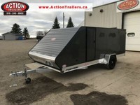 BULLITT SERIES SNOWMOBILE TRAILER WITH REAR RAMP DOOR, SKI GLIDES AND TRACTION MATS