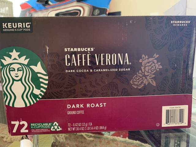 starbucks caffe verona dark roast k cups
