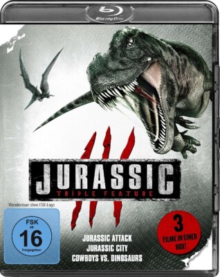 Jurassic Triple Feature Cowboy vs Dinosaurs Bluray NEU OVP
