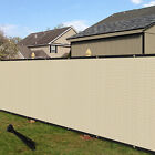 4' 5' 6' 8' Fence Privacy Windscreen Screen Beige Shade Cover for Garden Yard