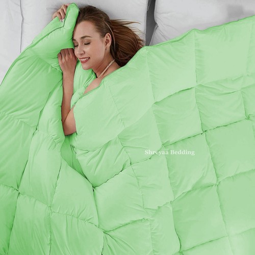 Wonderful 1000 TC Down Alternative Comforter OR Sets Sage Solid Select Item - Picture 7 of 12