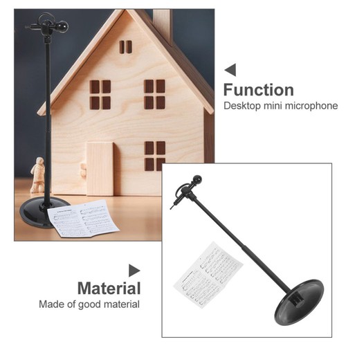 5 Sets Dollhouse Decor Miniature Microphone Mini House Scene Layout Fake - Picture 5 of 12