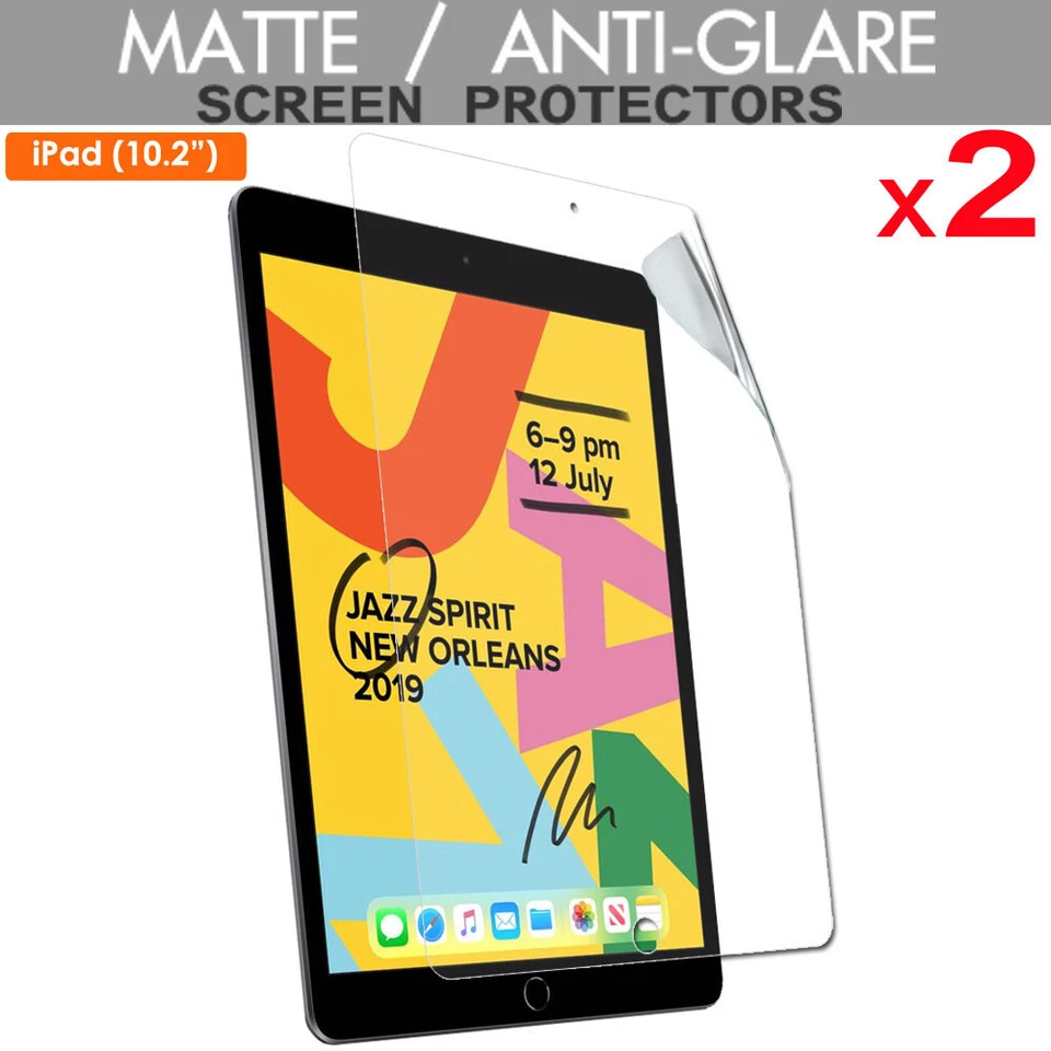 NOT SPECIFIED 2x ANTIGLARE MATTE Screen Protector Cover Guards for iPad 9, 9th Gen, 10.2" 2021