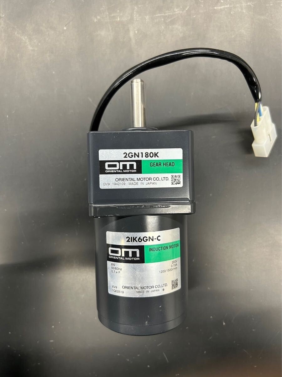 中古ORIENTAL MOTOR GEAR HEAD 2GN25K/INDUCTION MOTOR 2IK6GN-A 中古ORIENTAL MOTOR GEAR HEAD 2GN25K/INDUCTION MOTOR 2IK6GN-A