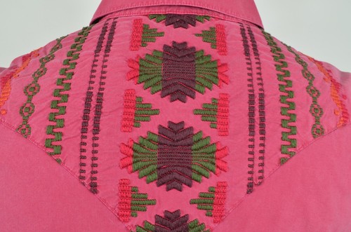 CAMISA RYAN MICHAEL Samantha Azteca Suroeste Bordada Western / Rosa M - Imagen 2 de 6