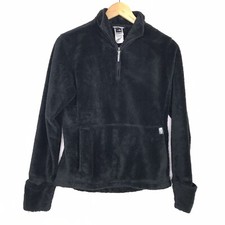 The North Face Womens Osito 1/4 Zip Soft Fleece Pullover Jacket Sz Small Black