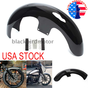 Black Motorcycle 21/" Front Mudguard Fender For Harley Touring Road King Street