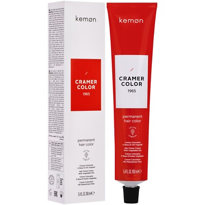 Kemon Cramer Color 100ml, cremiges Professionell Haarfärbemittel mit Kokosnussöl