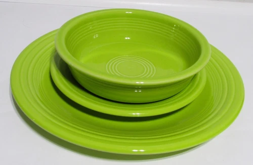 Fiesta Fiestaware  Lemongrass   Dinner Plate, Salad Plate and Cereal Bowl Lot