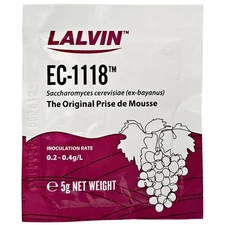 "EC-1118B Lalvin Yeast for Winemaking and Brewing - High Fermentation