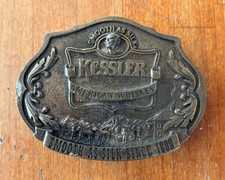 Vintage Belt Buckle Kessler American Whiskey Limited Edition 1993 Made in USA