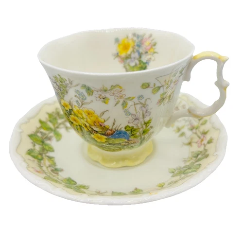 Vintage Royal Doulton Brambly Hedge SPRING Tea Cup Saucer 1983 Jill Barklem