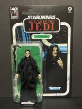 STAR WARS BLACK SERIES THE EMPEROR ROTJ 40TH ANNIVERSARY FIGURE SLIGHT CARD FLAW