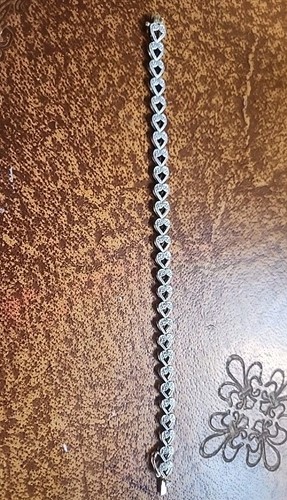 Vintage 925 Sterling Silber FAS Thai Tennis Armband