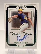 2025 Panini National Treasures Bryce Meccage Ecklar's Choice # 3/5- Brewers