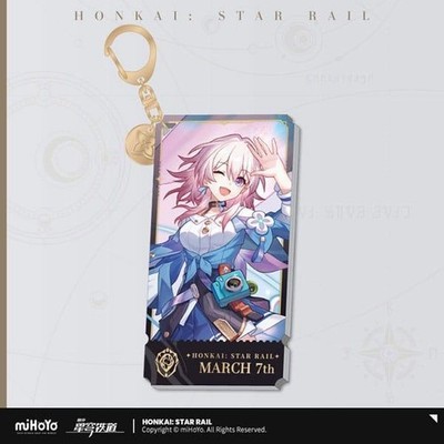 Honkai: Star Rail Charakter Acryl Schlüsselanhänger March 7th 9 cm