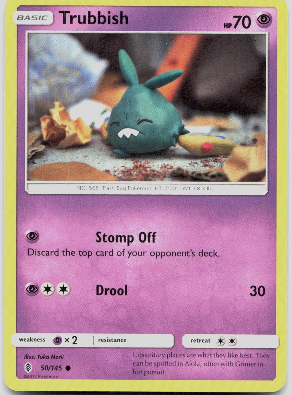Trubbish 50/145 Common Guardians Rising Pokemon Heavily Played