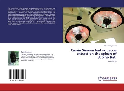 Oyedeji Ayobami | Cassia Siamea leaf aqueous extract on the spleen of Albino...