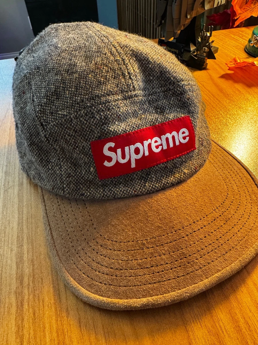 帽子 Supreme Classic Logo Suede Visor Panel Supreme Suede Blue Hats for Men for sale | eBay