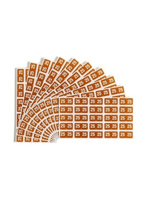 Smead 2025 Year Labels Brown Color Coded Filing System 250 Durable Labels