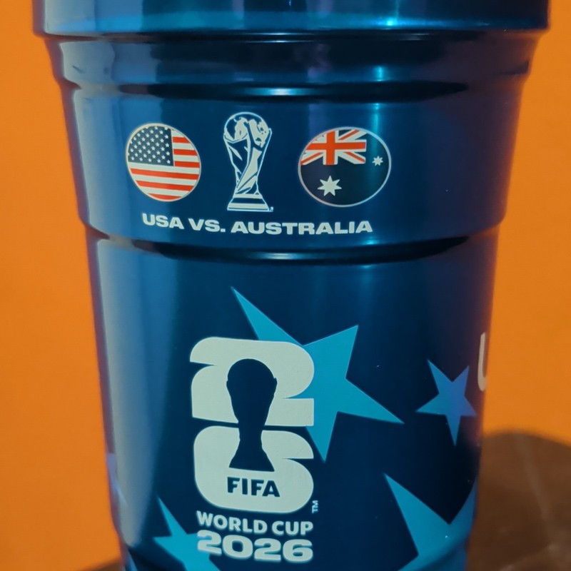Michelob Ultra FIFA World Cup 2026 USA vs Australia Blue Aluminum Cup 16 oz