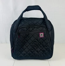 Delsey Paris Soft Air Luggage Bag Under Seat 2 Wheels Carry On Quilted Black
