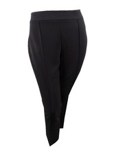 Tahari ASL Women's Front-Slit Pants (18, Black) 191151688787