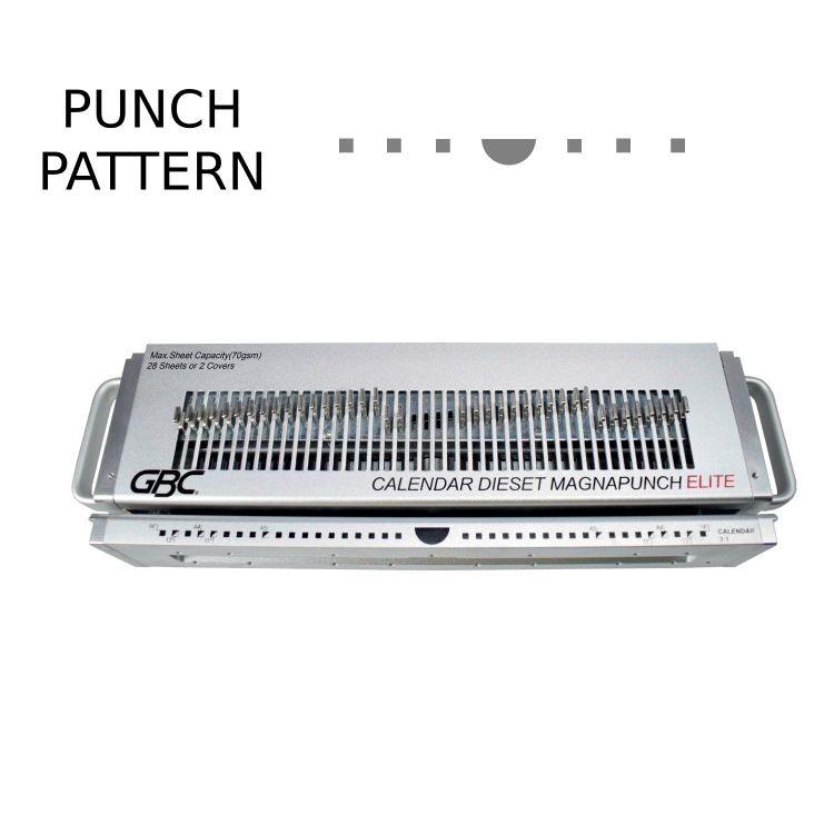 GBC 4410053 Interchangeable 31 Calendar Die Thumb Cut Set 34899J - Image 3