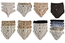 M&S Knickers Pants Ladies Thong Tanga Brief Full 2, 3, 5 or 6 Pair Pack Size 26