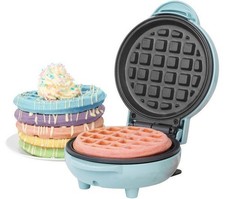 GILES & POSNER Sorbet Mini Waffle Maker - Blue 