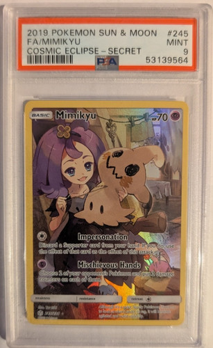 Mimikyu graded PSA 9 for sale on eBay