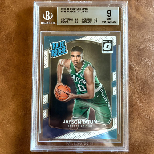 2017-18 Panini Donruss Optic Jayson Tatum Rated Rookie RC #198 Celtics BGS 9